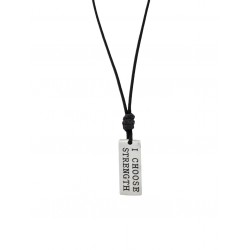 Pendant steel "I choose strength" KLA0108